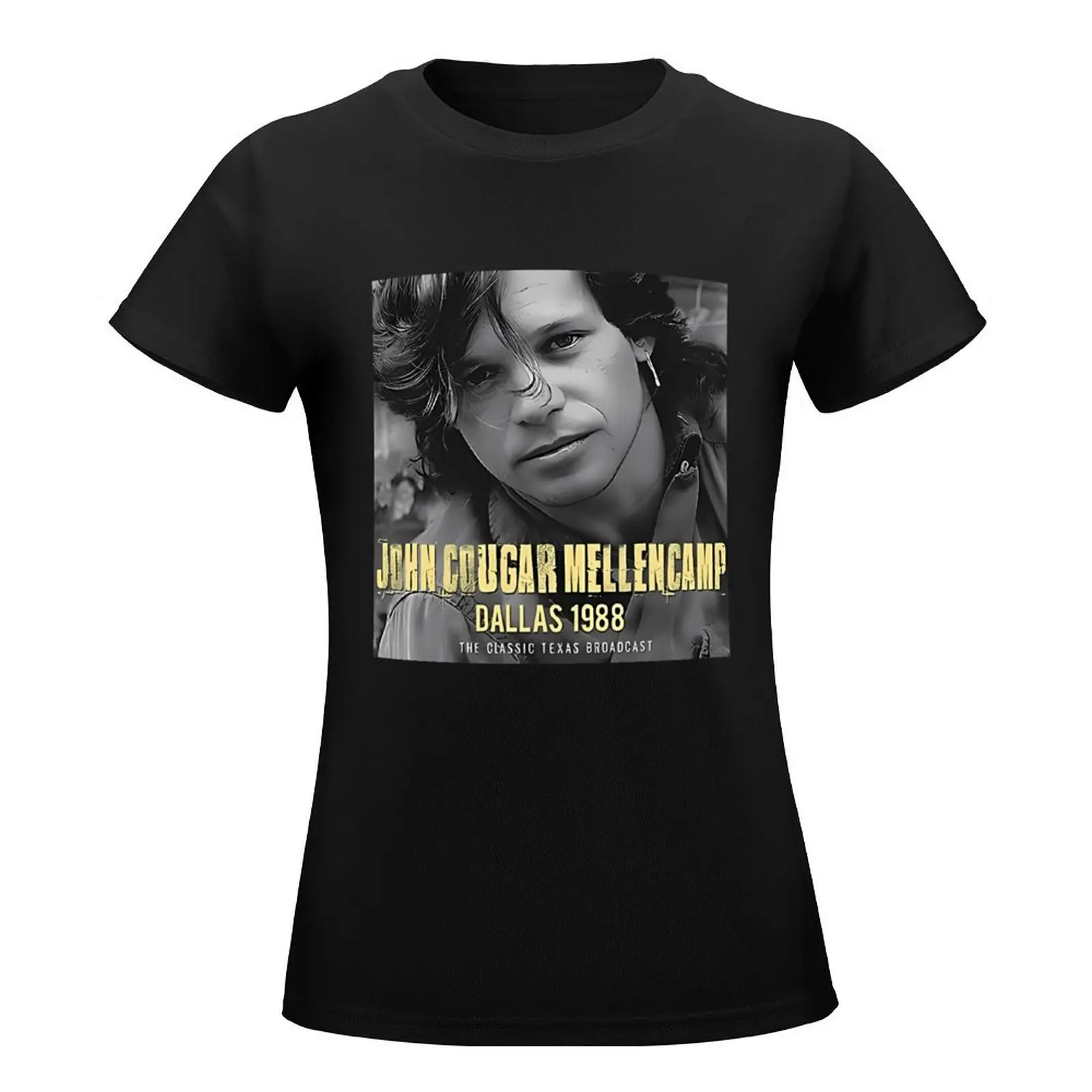 John Cougar Mellencamp - Dallas Texas Concert T-Shirt customizeds heavyweights womans clothing