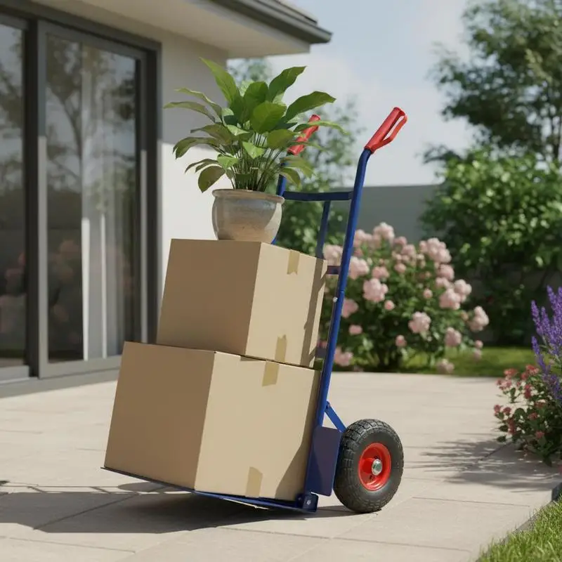 Chariot de jardin 57 x 46 x 113 cm. Fabriqué en métal, il est robuste, durable, facile à nettoyer et a une capacité de charge de 115 kg, vous permettant de déplacer facilement vos effets personnels.