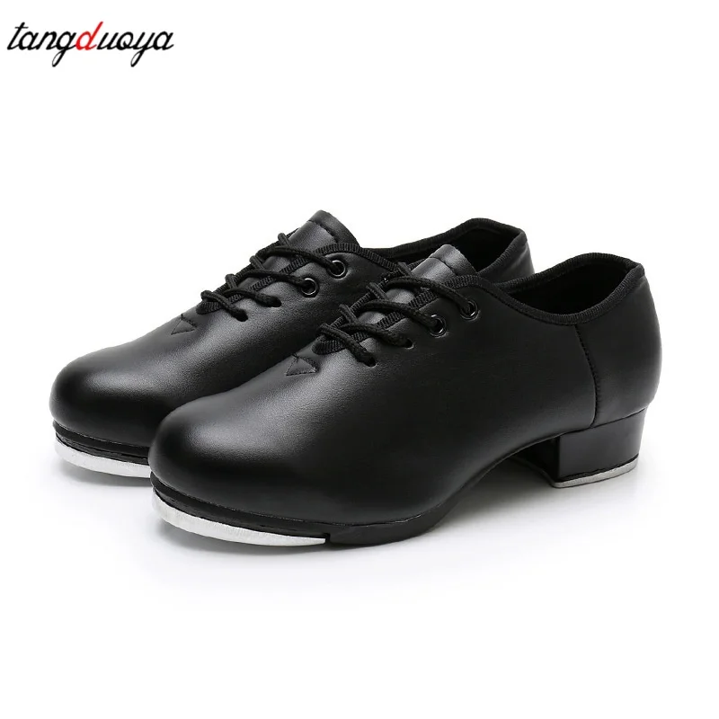 Classic Tap Dance Shoes For Girls Women Steppers Patent Leather Jazz Step Dance Shoes Close Shoes Dance Sneakers
