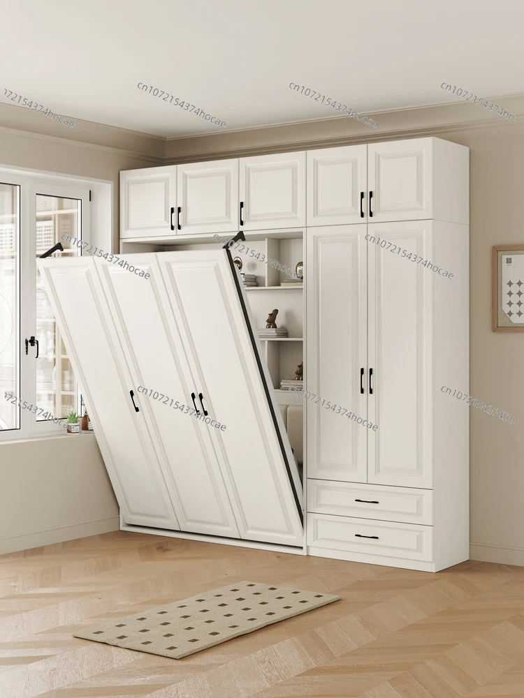 Invisible Bed Wall, Wardrobe, Integrated 1.35-meter Multifunctional Foldable