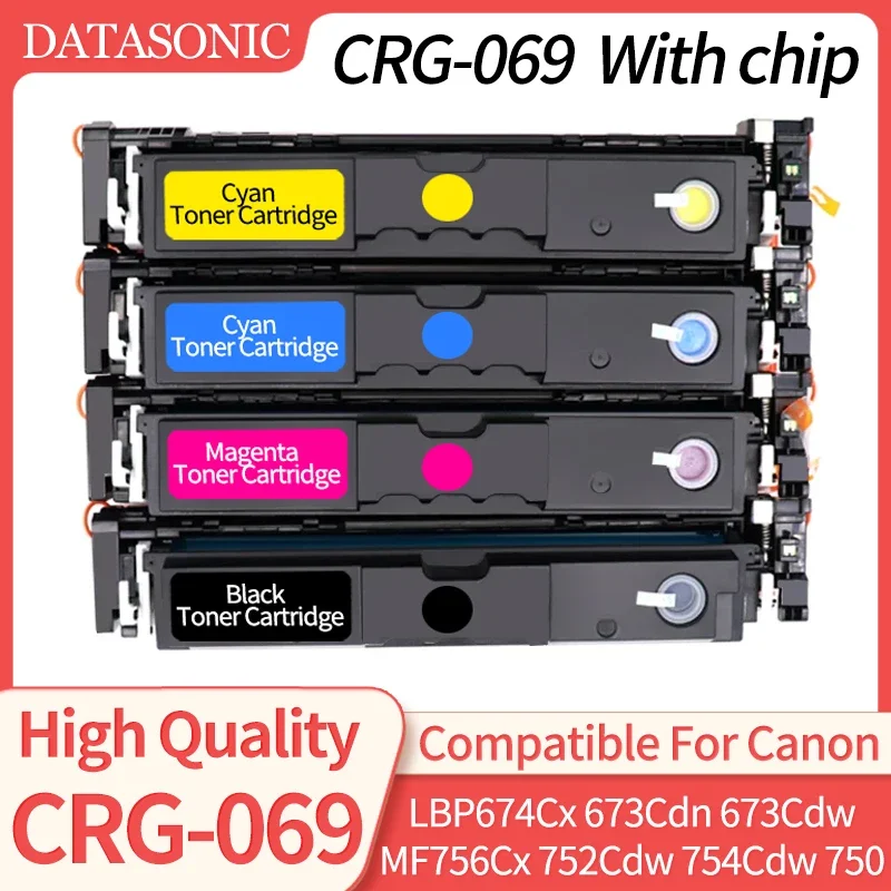 (With chip) CRG-069  CRG069 069 Toner Cartridge Compatible for CANON LBP674Cx LBP673Cdn LBP673Cdw MF756Cx MF752Cdw MF754Cdw 750