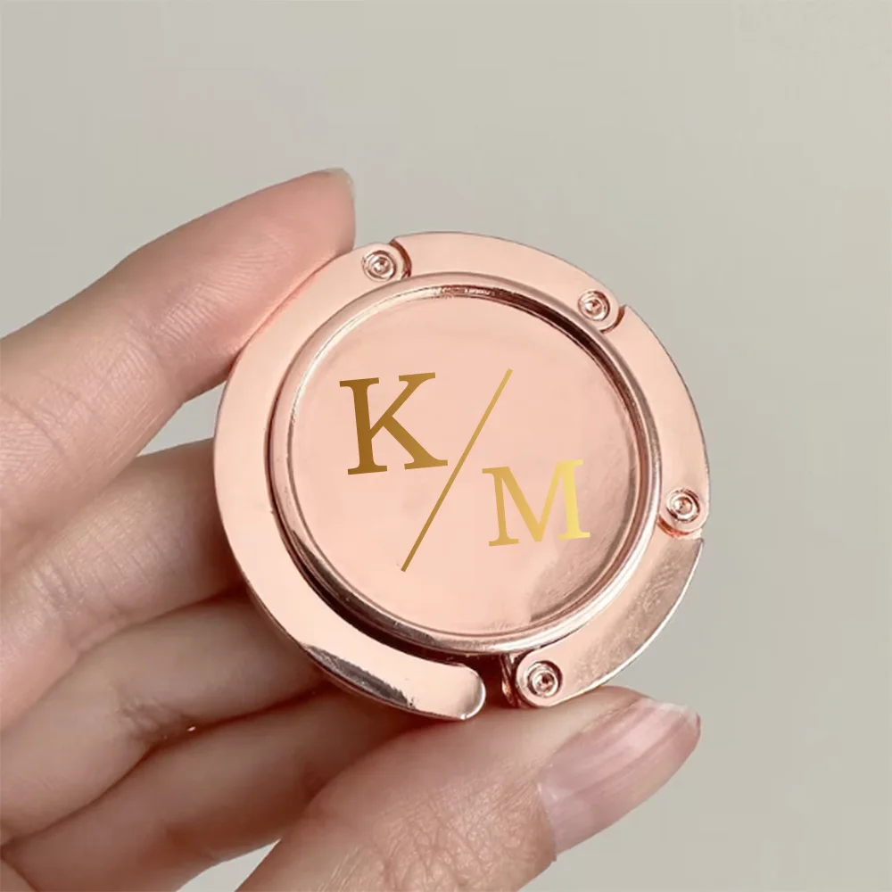 

Personalized purse Hook, suitable for Bridesmaids table Wedding gift , Mother's Day gift with name, suitable for company logo