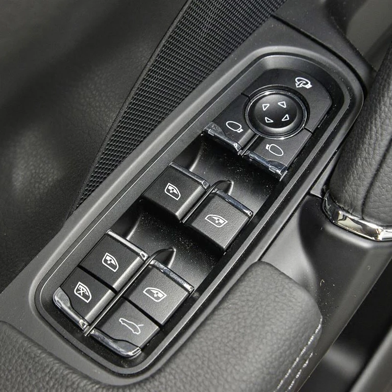 Interior Stickers For Porsche Cayenne 2011 - 2017 Macan 2014-2018 Panamera 2010 - 2016 Car Window Lifter Switch Window Control R