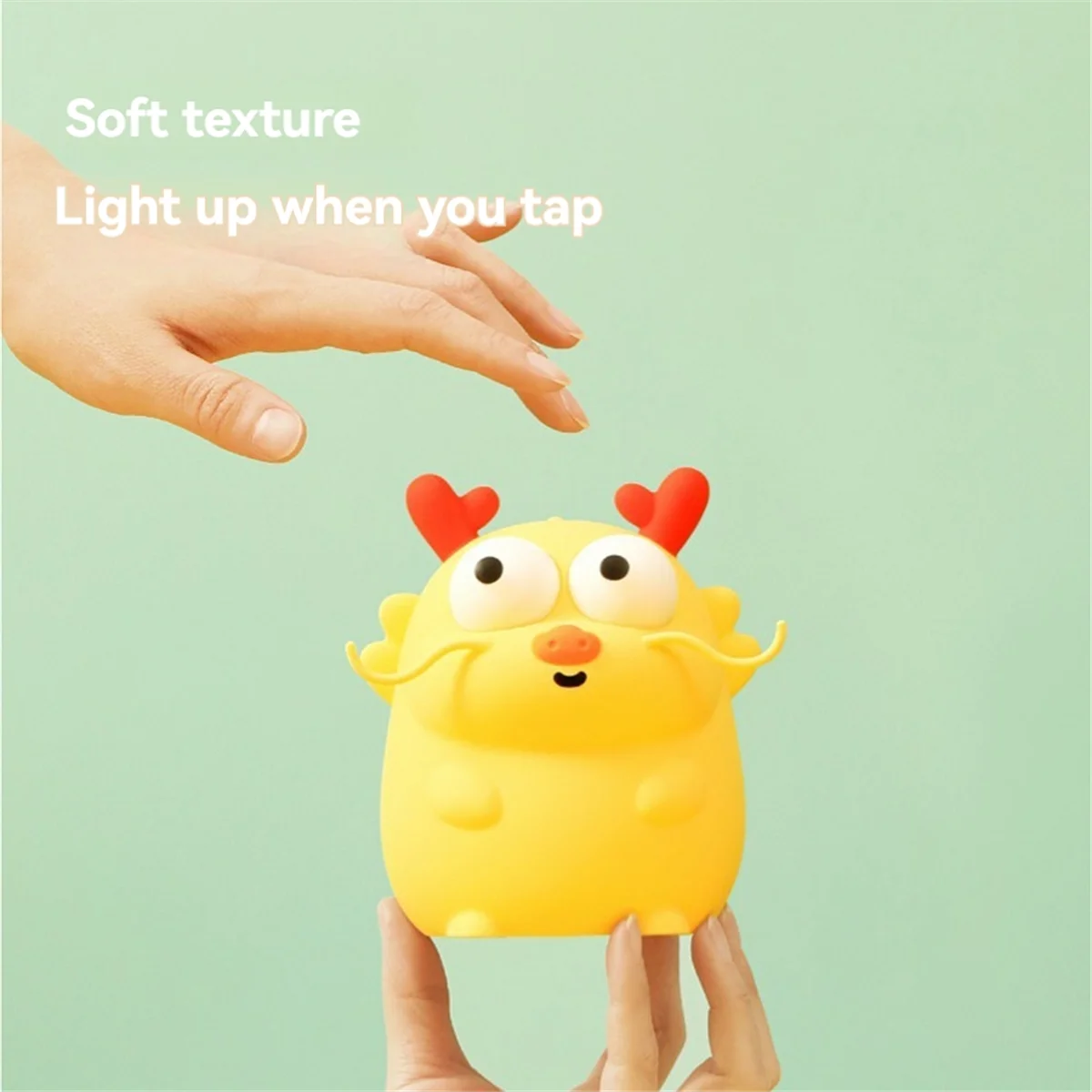 

Long Bao Bao Dragon Year Night Light Rechargeable Dimmable Bedside Sleeping Lamp Pat Lamp