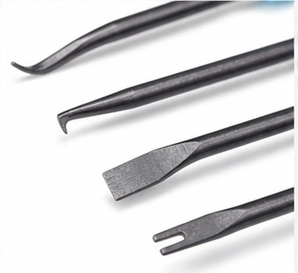 Soldering Aid Tool Set 6 Piece Double Sided Carbon Steel Precision Tools for Circuit Board Electronics Repair
