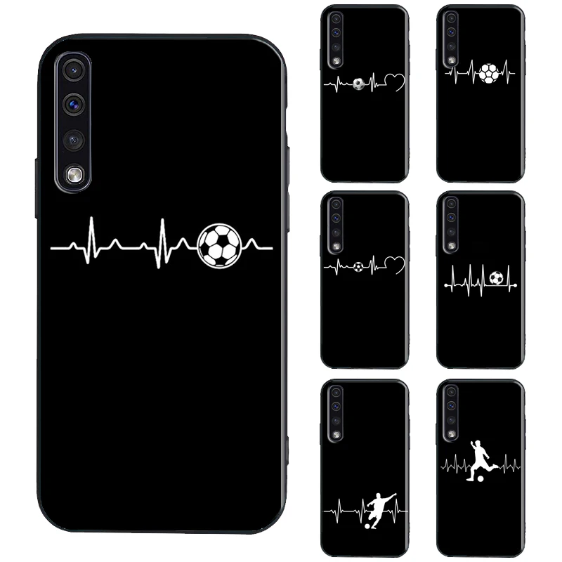 Soccer Heartbeat Case For Samsung A21S A20e A02 S A20 A30 A50 A70 A12 A32 A42 A52 A72 A11 A31 A51 A71 Coque