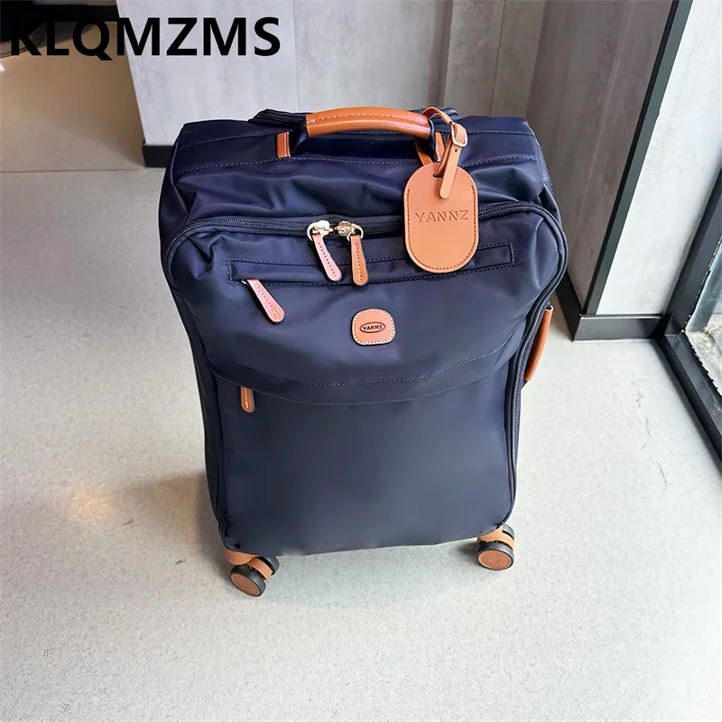 

Чемодан из ткани Оксфорд KLQDZMS, 20, 24, 26, 28 дюймов, большой вместимости, мужской, для ручной клади, на колесиках