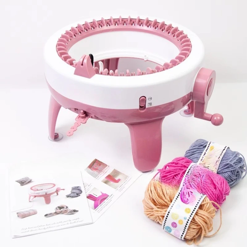 Round socks, gloves, warp knitting crochet machine