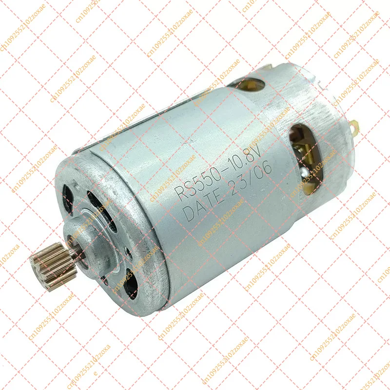 High Torque RS550 DC Motor 9T/12T Gear 12V-25V for Hand Drill Power Tools DIY Replacement Parts Garden Machinery