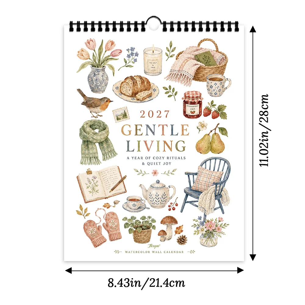 1pc 2027 Wall Calendar, Home Miscellaneous Theme, 12-Month Monthly Planner, Perfect Gift for Birthdays, Christmas, New Year