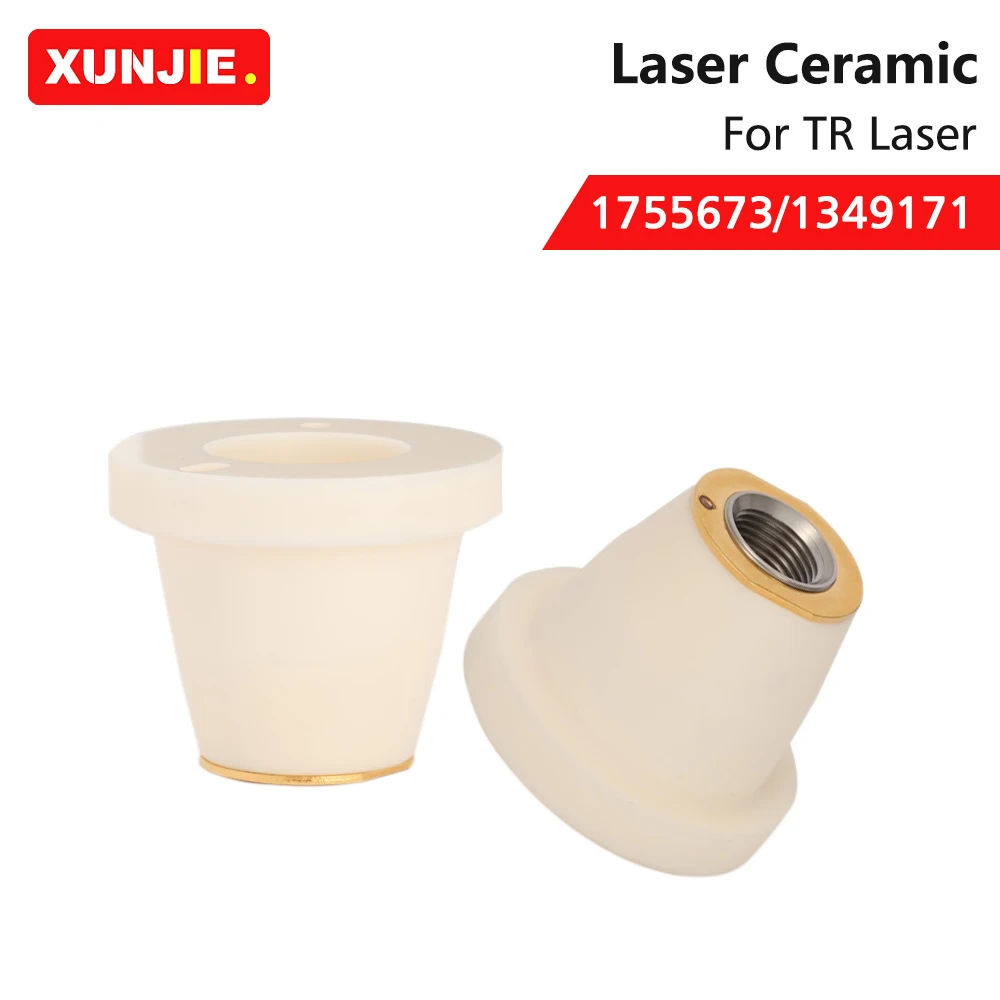 XUNJIE 5Pcs/lot Laser ceramic nozzle holder High quality 1349171/1755673 2D M12 Metal For TR Fiber Laser cutting machines