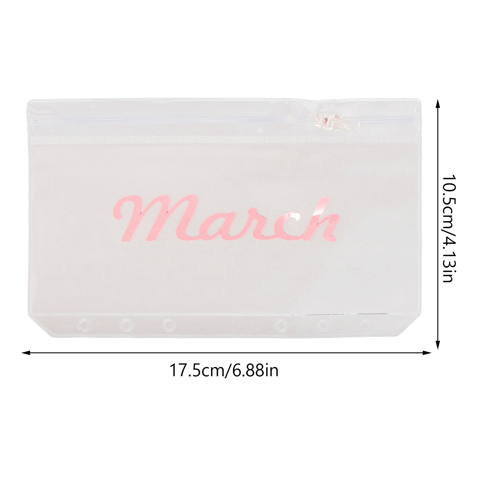 12Pcs Budget Envelope Binder Pockets Multifunctional 6-Hole Cash Envelopes Loose Leaf Document Filing Organizer Reusable PVC