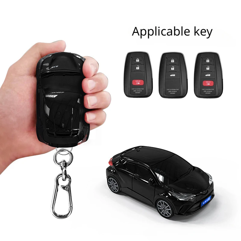 For Toyota CHR Key Cover Car Model Cover Key Box Protective Case Creative Surprise Gift Car Accessories Decoration Modification