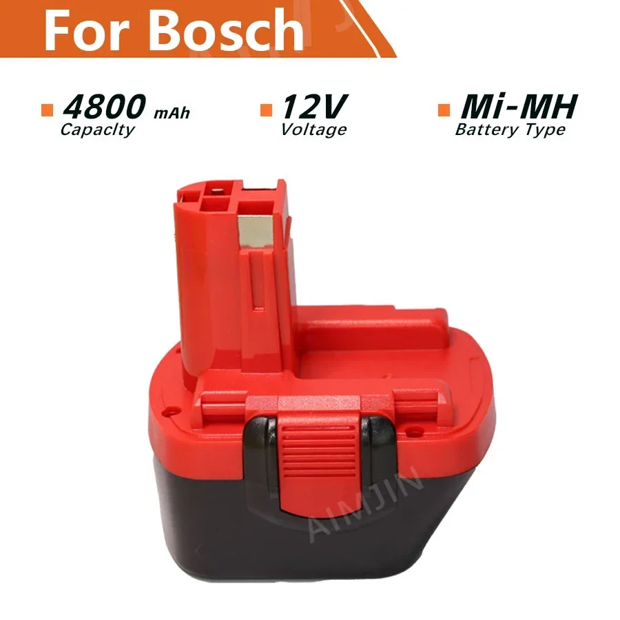 

12V 4.8Ah Rechargeable Battery For Bosch PSR 1200 GSR 12V AHS GSB GSR 12 VE-2 BAT043 BAT045 BAT046 BAT049 BAT120 BAT139 Tool