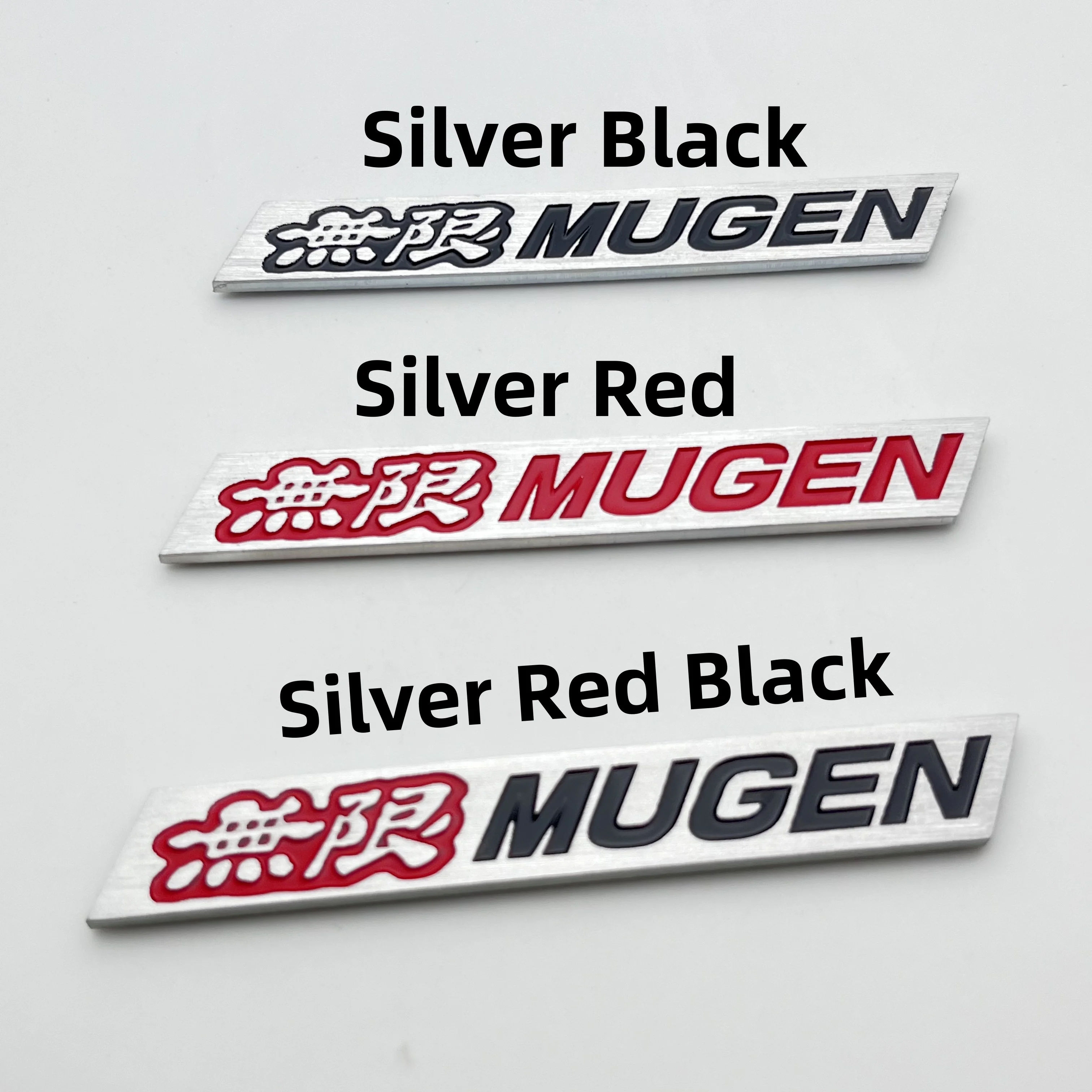 1pcs 2pcs Metal Refit Car Fender Trunk Nameplate MUGEN Emblem Badge Fit ForHonda Civic Accord CRV Jazz Mugen Sticker Accessories