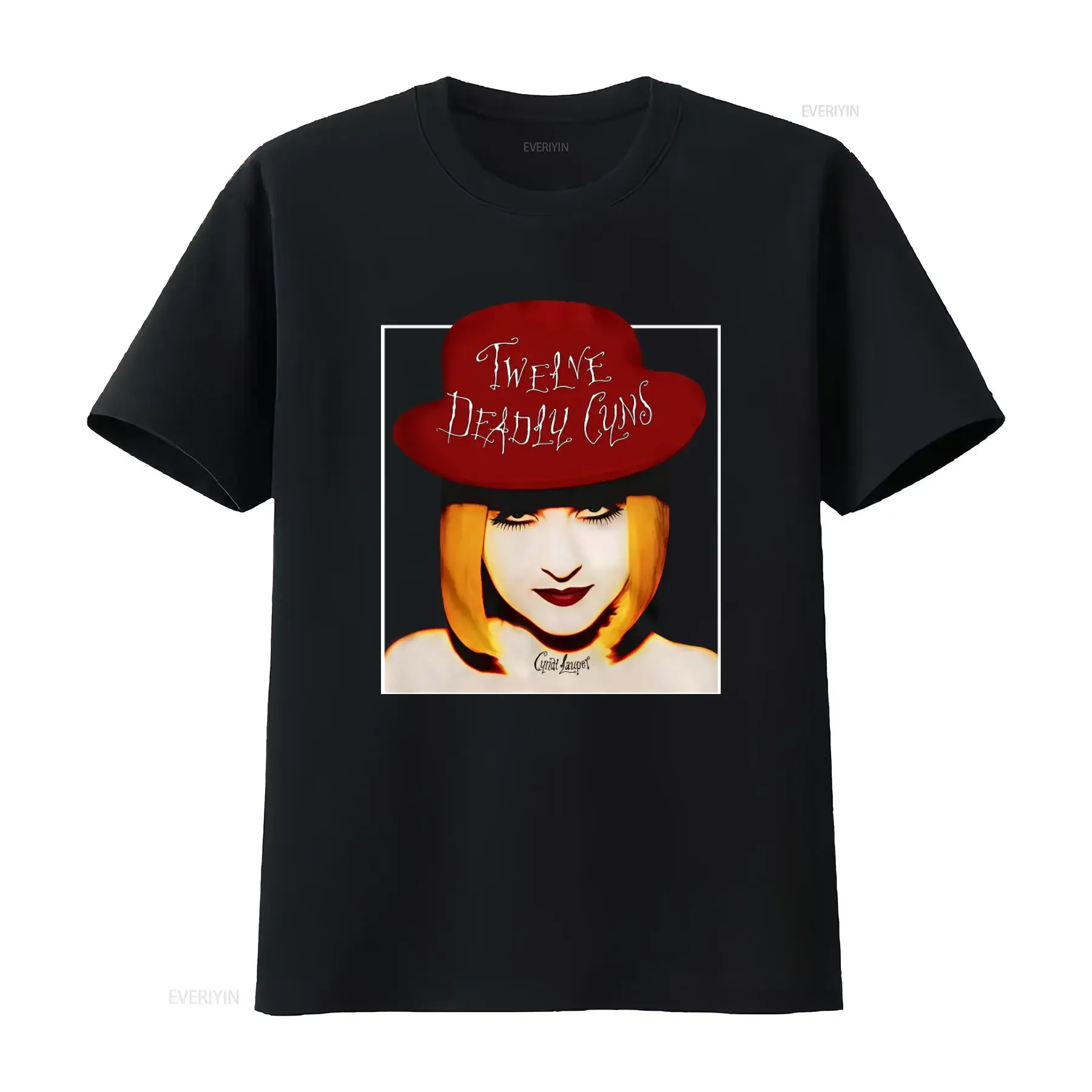 Cyndi Lauper Twelve Deadly Guns Music T Shirt for Style vintage Washed Stylish Unisex Versatile Comfortable Soft fashion homme