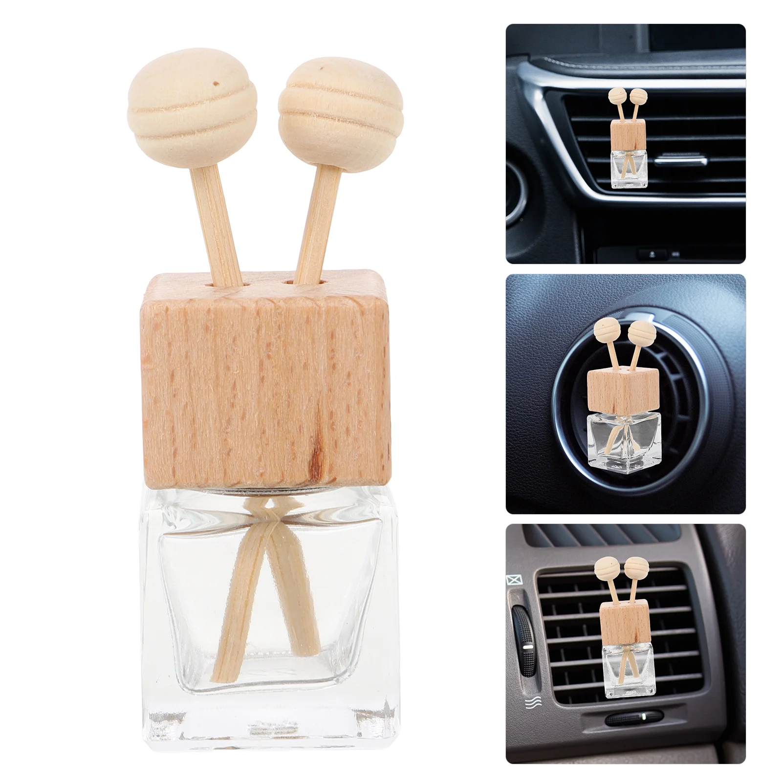 

Car Diffuser Vent Clip Air Freshener Oil Holder Aroma Ornament for Car Ventilation System Refillable Essential Oil Fragrance