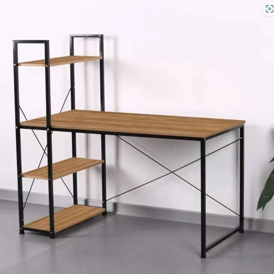 Factory Wholesale Furniture Modern Design Simple Style Computer Desk with Shelf Hot Sale Office Bedroom Learning