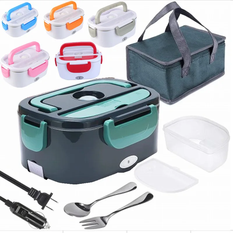 2023 New Style Fast Food Warmer Electric Lunch Box 3 In 1 Food Heater Portable Electric Car Truck Office Lunch Boxes