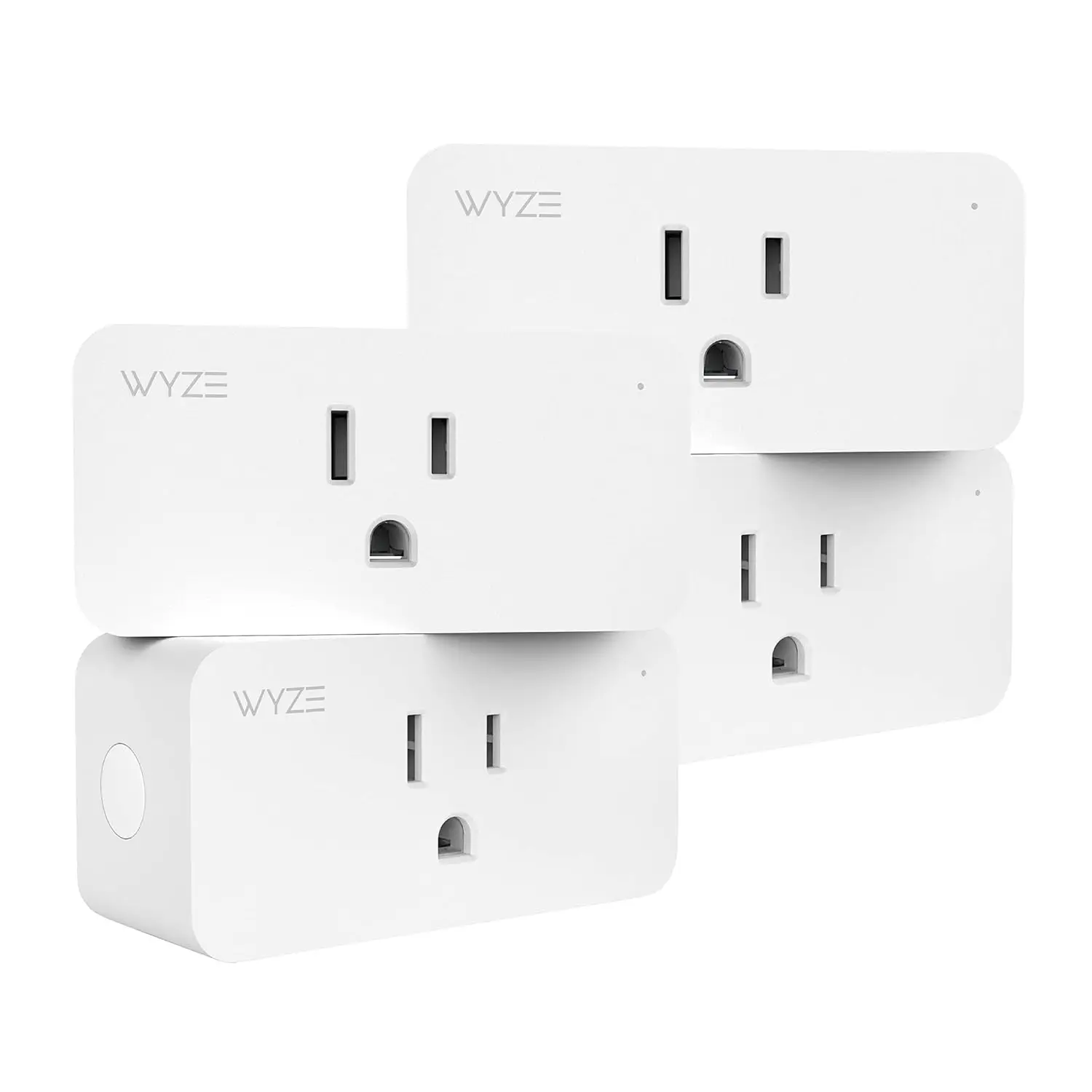 

Умная Wi-Fi розетка 2.4 ГГц, совместима с Alexa и Google Assistant, не требует хаба, белая, комплект из 4 штук