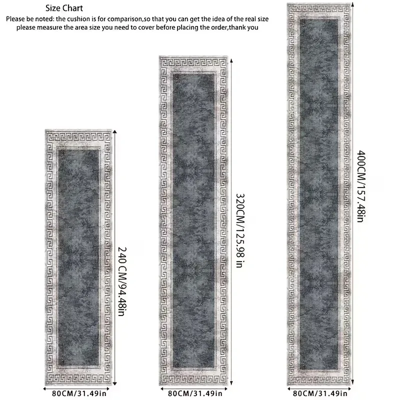 VIKAMA Minimalist Geometric Rug Non-Slip And Stain-Resistant Entrance Hall Doormat Corridor Hallway Kitchen Rug Home Décor - view 5