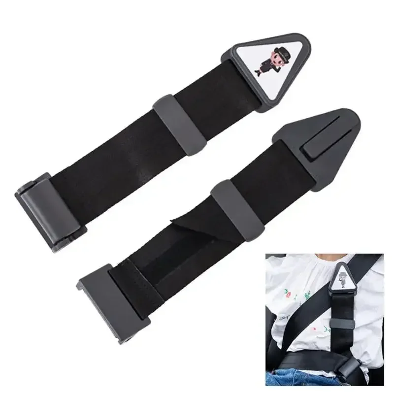 Low-Effort Adjustable Polyester Child Safety Straps, Car Seat Belt, Youth Anti-Snag Harness with Neck Protection