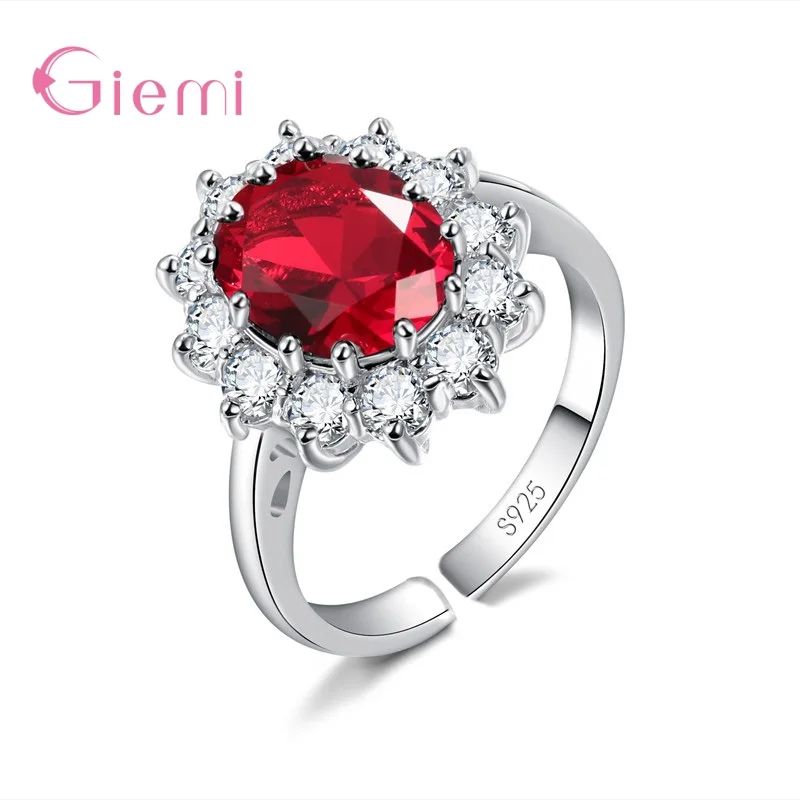 Women's 925 Silver Crystal Zircon Ring