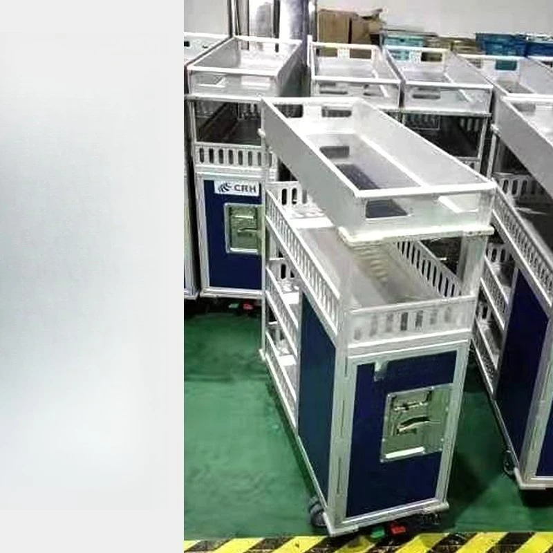 

High-speed rail dining car Railway trolley Train catering car Trolley Selling car Small push