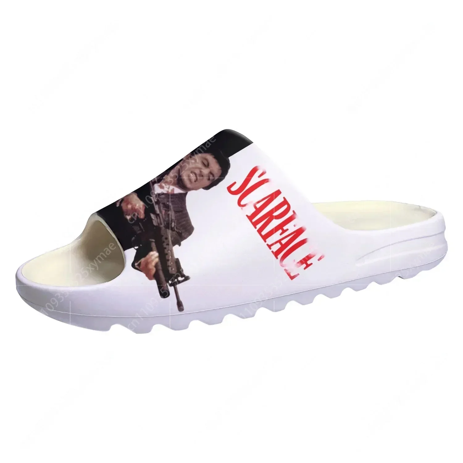 Scarface Soft Sole Sllipers Home Clogs Al Pacino Step On Water Shoes Mens Womens Teenager Step in Customized Sandals