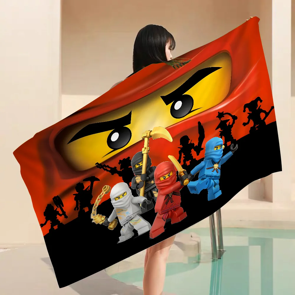 Cartoon ninjago Towel Microfiber Beach Towel Absorbent Quick dry Soft Yoga Swimming Resort Mountain Climbing Towel