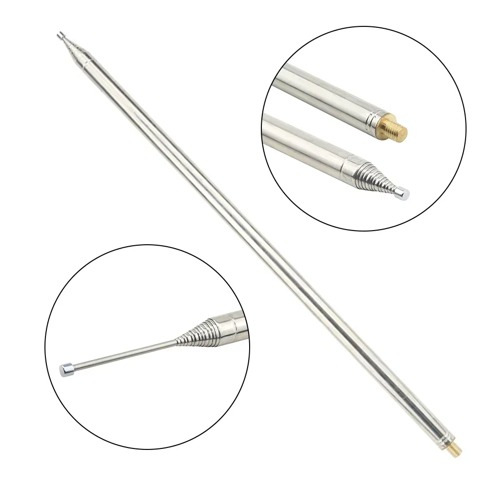 New 5.6M/18.4FT GP Telescopic Antenna 201 Reinforced Stainless Steel M10 Thread DIY Shortwave Antenna For Ham Radio Users