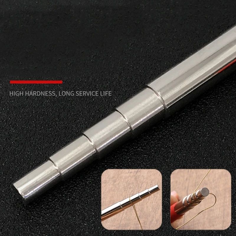 X37E Solid Five-section Winding Bar, Rope Weaving Coil Winding Tool, Stainless Steel Winding Bar Jewelry Making Diy Tool