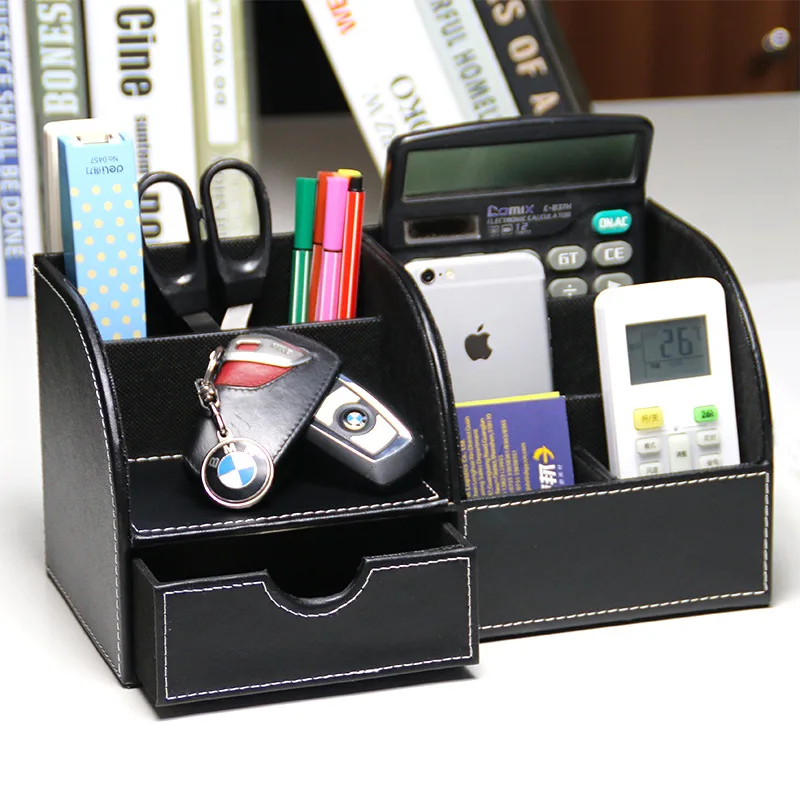 1Pc Desktop Pen Holder Stationery Holder Pencil Cosmetics Organizer for Desk Office School Storage Case Accessories