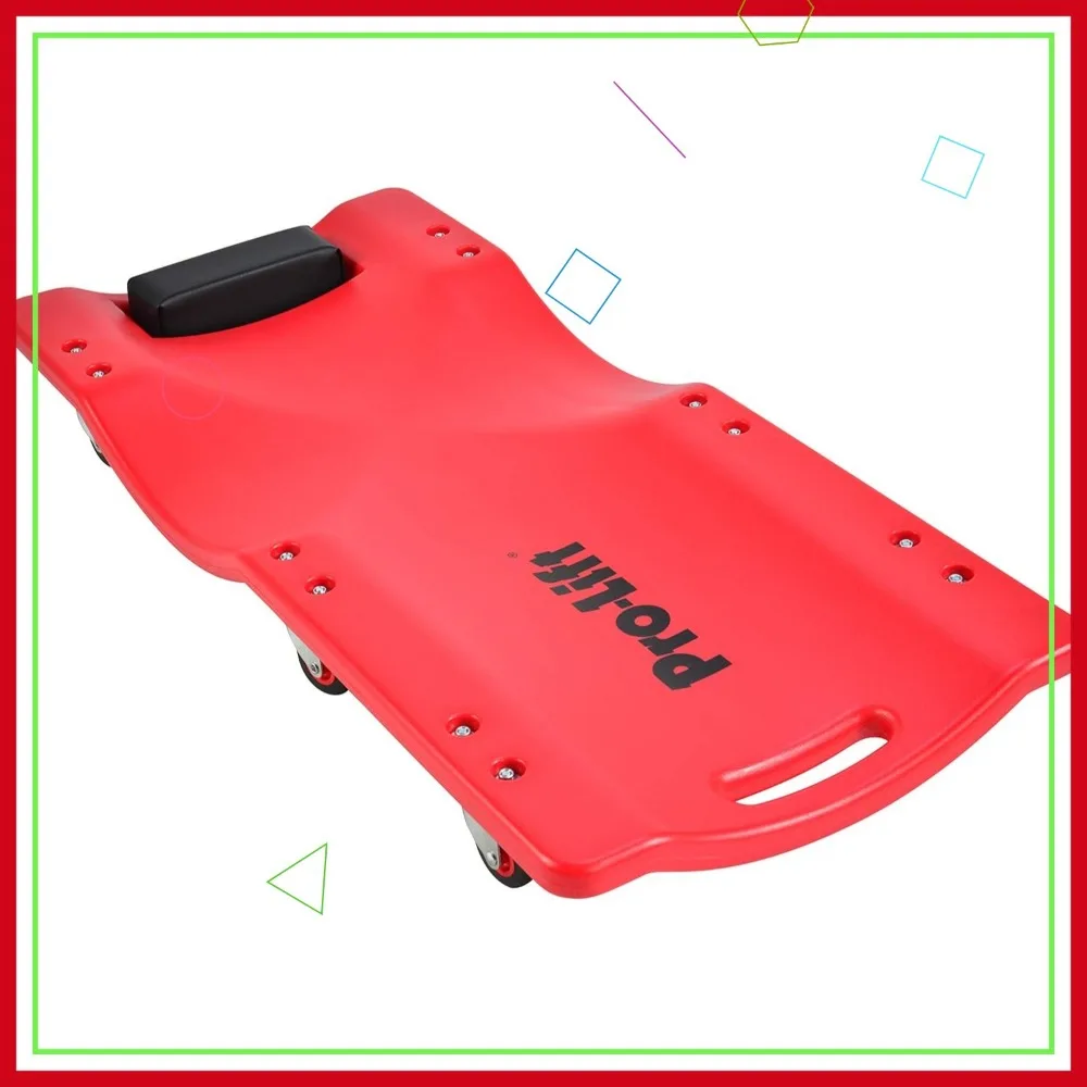 

36-дюймовый пластиковый механический творог с мягким подголовником — емкость 300 фунтов, легкий корпус из полиэтилена высокой плотности, 6 поворотных роликов