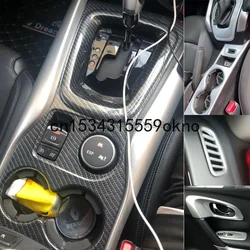 For Renault Kadjar 16-19 Carbon Fiber Water Cup Center Console Gear Decorative Frame Light Strip Interior