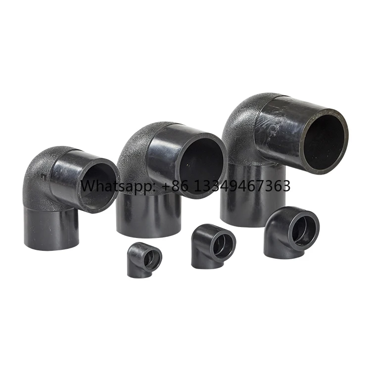 شحن سريع أنبوب بلاستيكي 90 درجة الكوع HDPE تركيبات الأنابيب الكهربائية الطلب بالجملة