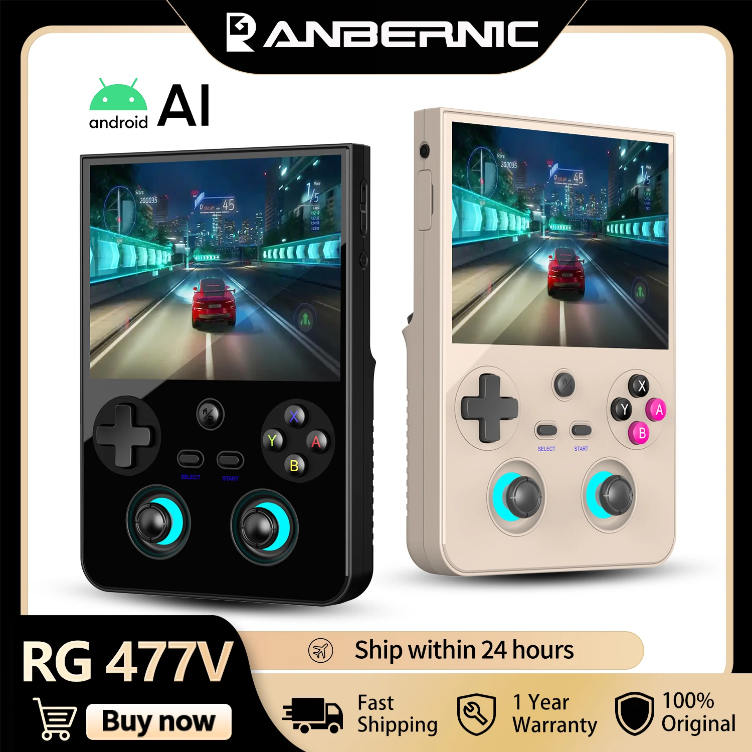 Anbernic RG 477V Handheld Game Console 4.7