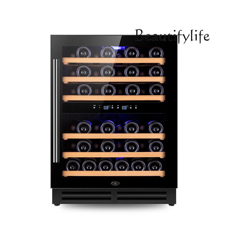

red wine constant temperature wine cabinet household living room small double temperature compressor refrigerated ice bar