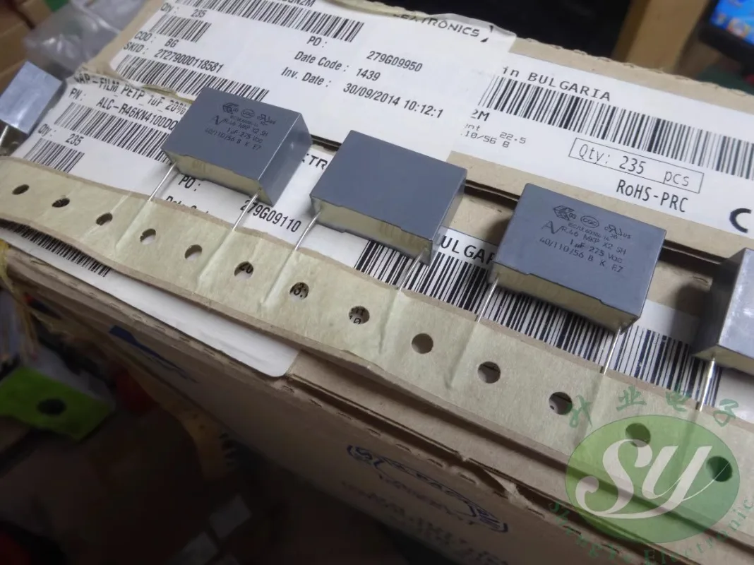 5PCS AV R46 1,0 uf/275VAC 1uf 1u0 105 Neue dicke 9,7 film kondensator 22MM R46KN4100DQN2M