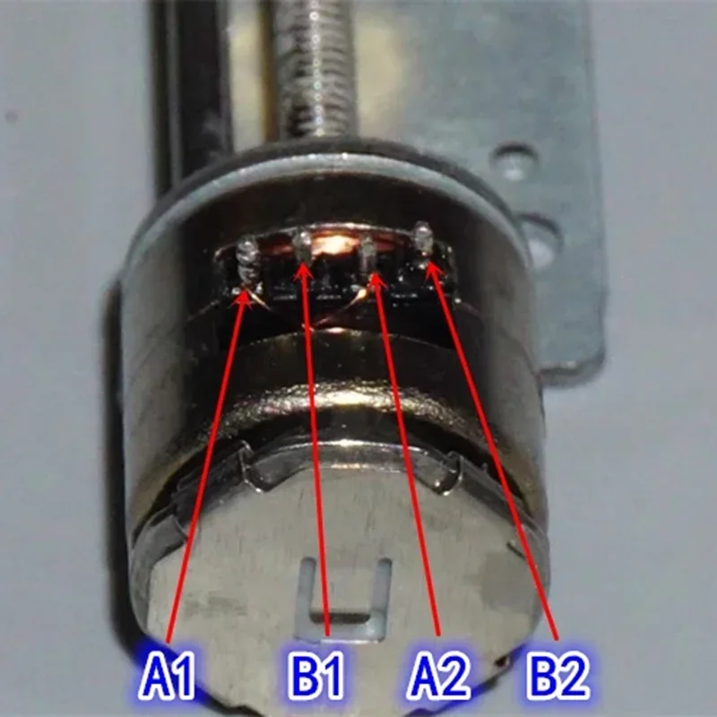 2-Phase 4-Wire Stepping Motor Micro Mini 10mm Precision Screw Stepper Motor 32mm Stroke Linear Slider Actuator Metal Nut