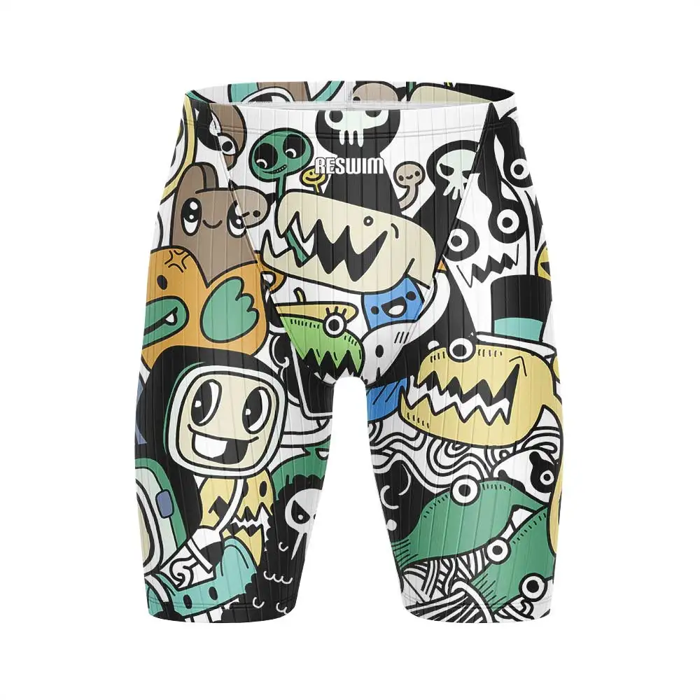 

Summer Men's Quick Dry Jammer Swimming Trunks Athletic Beach Shorts Surfing Pants Tights Breathable Swimwear