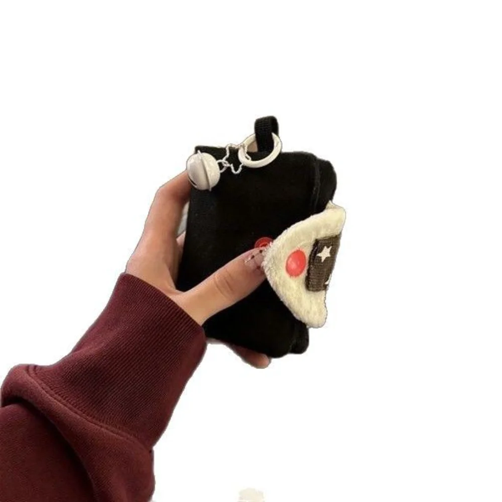 Woman Cute Coin Purse Rice Ball Card Holder Money Card Integrated Canvas Portable Small Bag Storage Bag Makeup Lipstick Bag