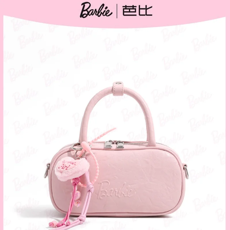 

Новая подлинная сумка для боулинга Барби на одно плечо, сумка-подушка, женская ручная сумка через плечо, праздничные рождественские подарки-сюрпризы для девочек
