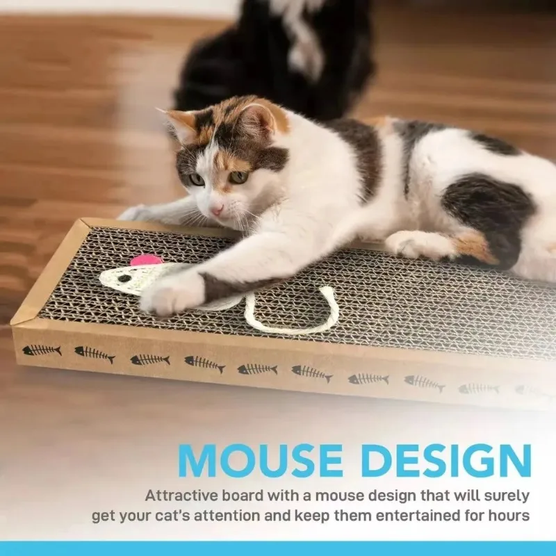 Cat Toys Pet Cat Scratching Board Corrugated Cardboard Pad Grinding Nails Interactive Protecting Furniture Cats Scratcher Toy