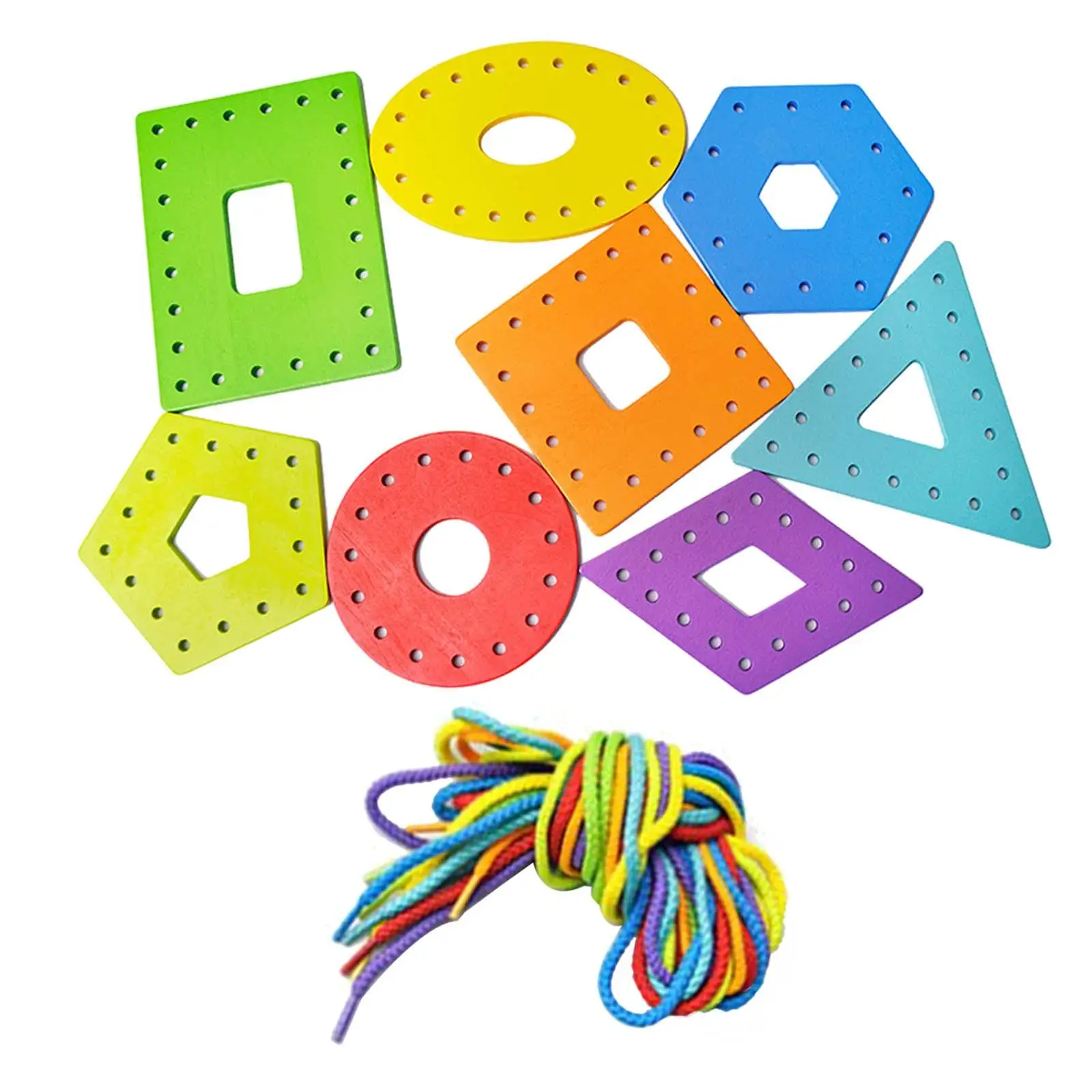 Montessori Lacing Cards Educational Fine Motor Skills for Car Boys Gifts