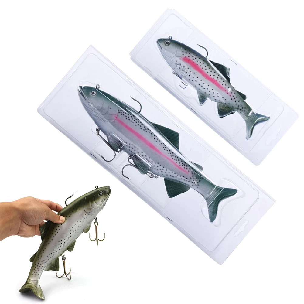 

1PC New Soft Sea Bait 20cm/30cm Sea Fishing Big Size Simulate Fish Lure With 3 Hooks Artificial Baits Pesca Swimbait Crank Bait