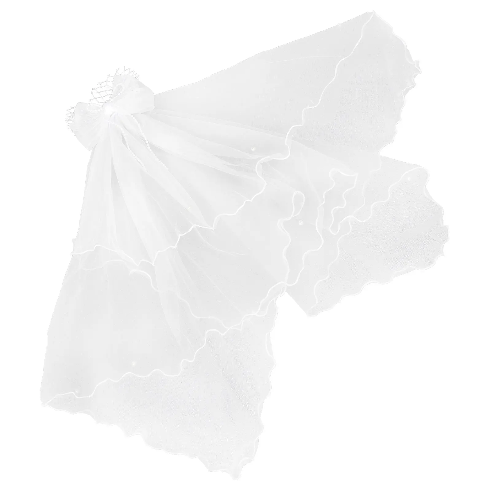 

Elegant Princess Hair Clip White Mesh Bow for Girls Photo Shoots Weddings Party Accessories Little Girl Hair Accessories Little