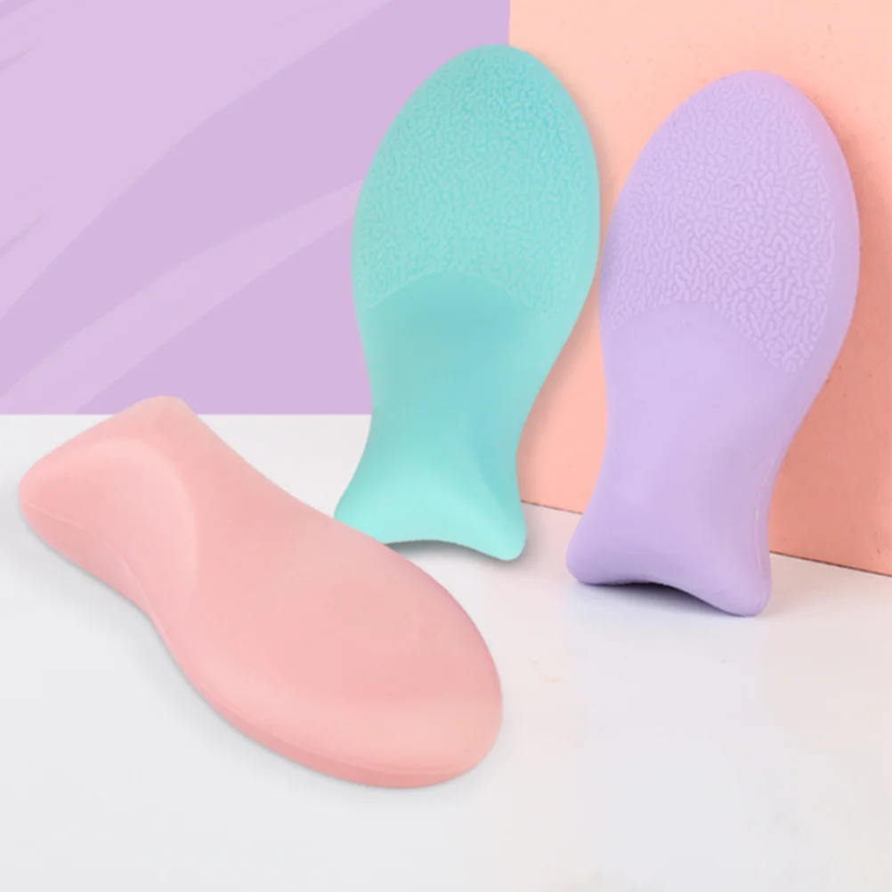 Comodo soffio per il trucco uovo cosmetico portatile durevole soffio cosmetico riutilizzabile soffio di polvere di Silicone pratico strumento per il trucco per principianti