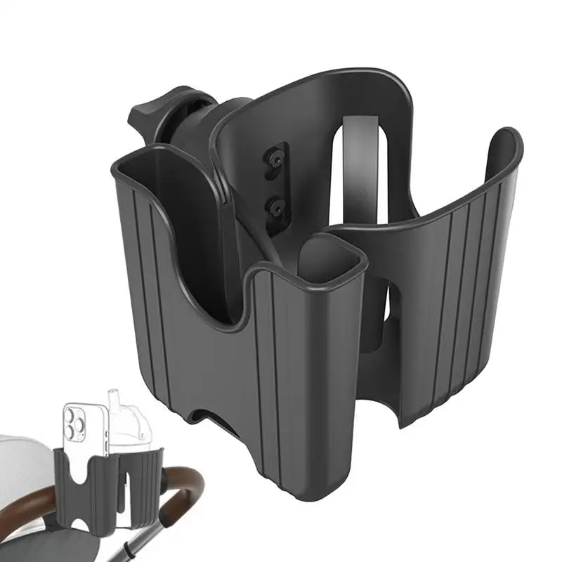 

Bike Cup Holder Stroller 2 In 1 Cup Phone Case Adjustable Drink Bottle Holder For Wheelchair Walker Bike Stroller Accessories
