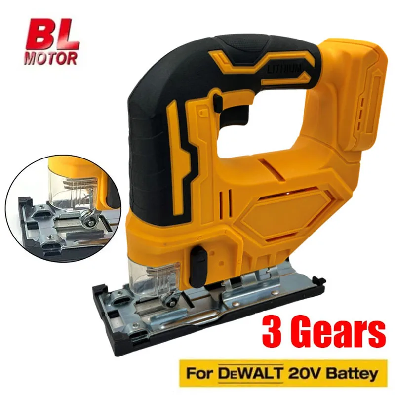 

Cordless Jig Saw Electric Jigsaw 3 Gears Portable Multi-Function Woodworking Power Tools for Dewalt 18V 20V Battery